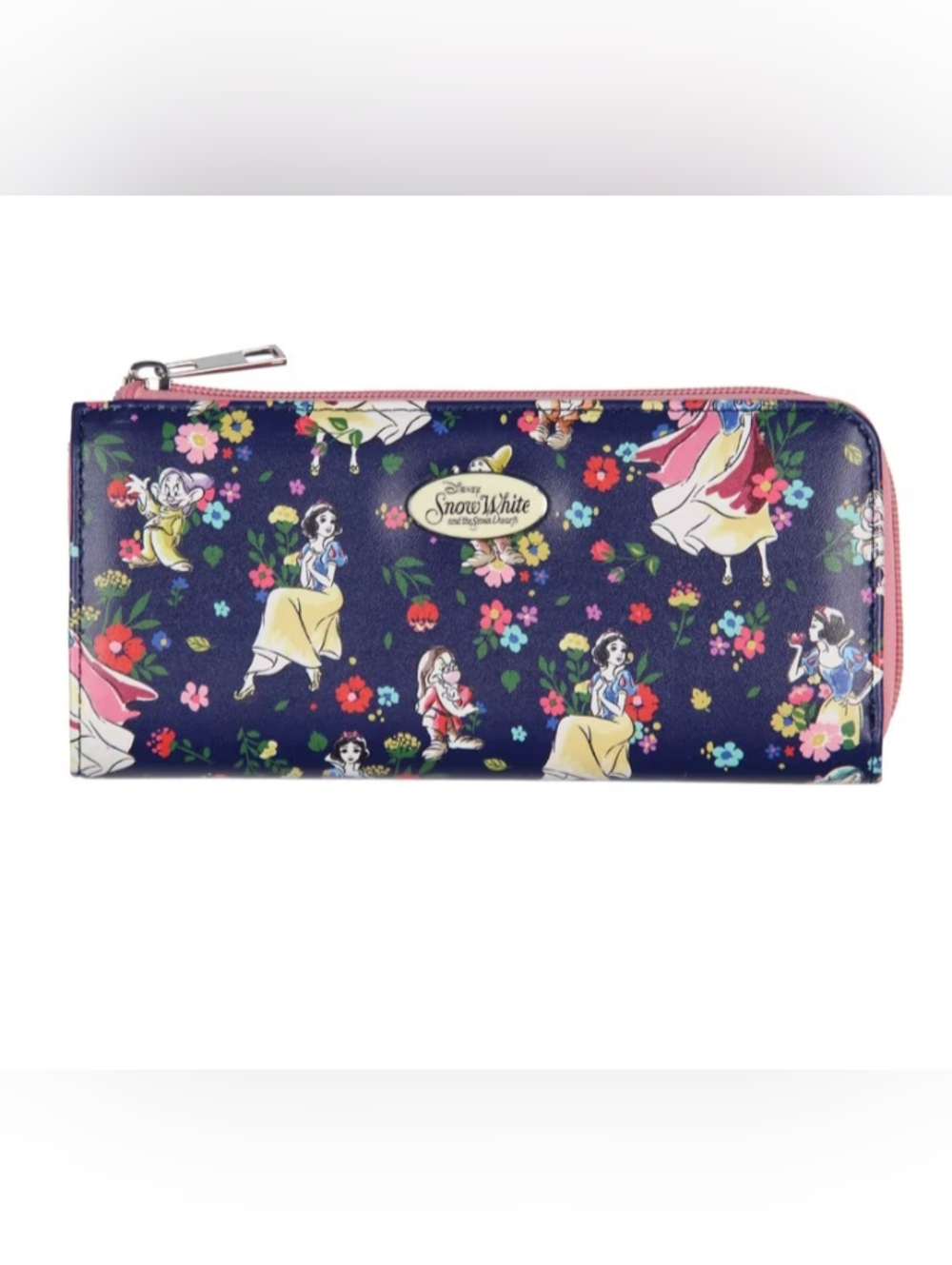 Disney Snow White Navy Floral Wallet